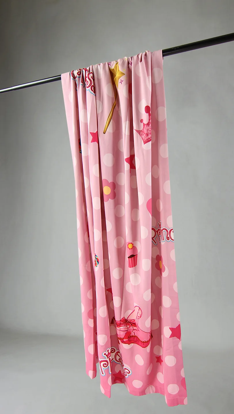 Gardin - Princess (rosa) (Størrelse: 140 x 260 cm)