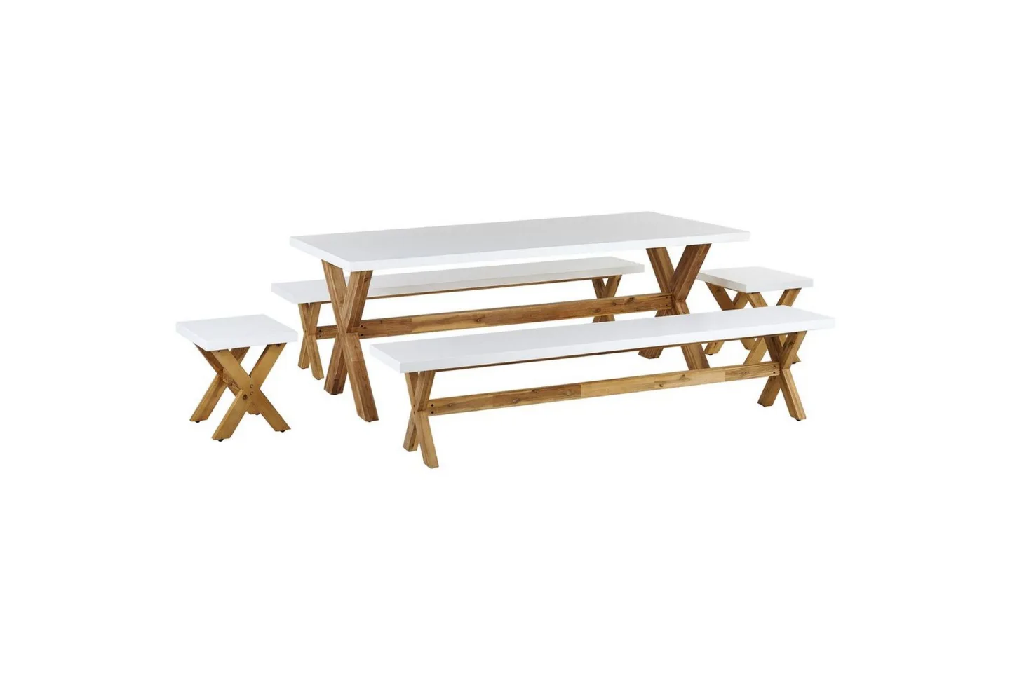 Matsalsset Olbia med bänkar 8-Sits - 8-Sits