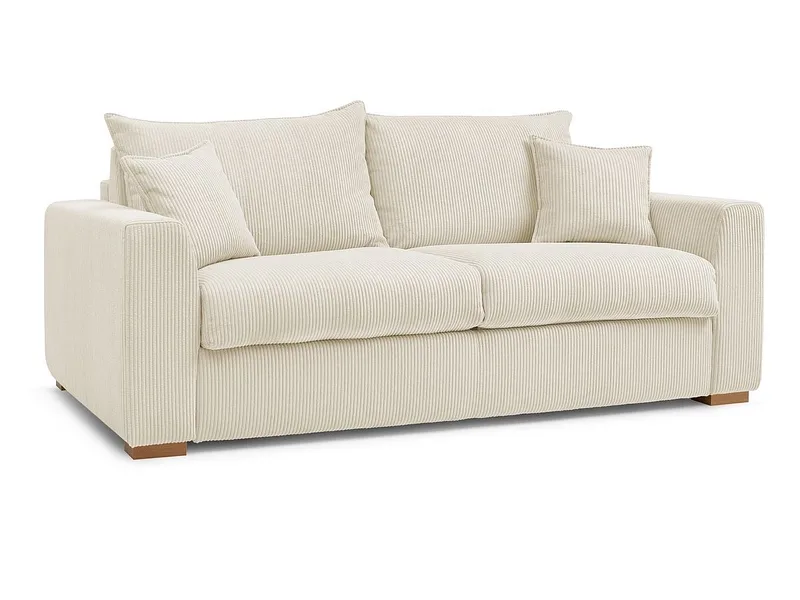 Bettsofa BOBOCHIC AUGUSTIN Cord-Stoff beige