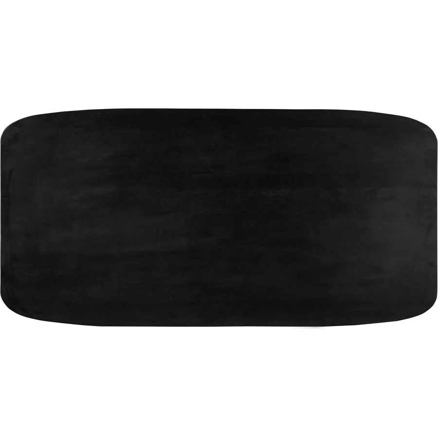 Tischplatte Smooth Schwarz Holz 240 cm - Material: Mangoholz massiv