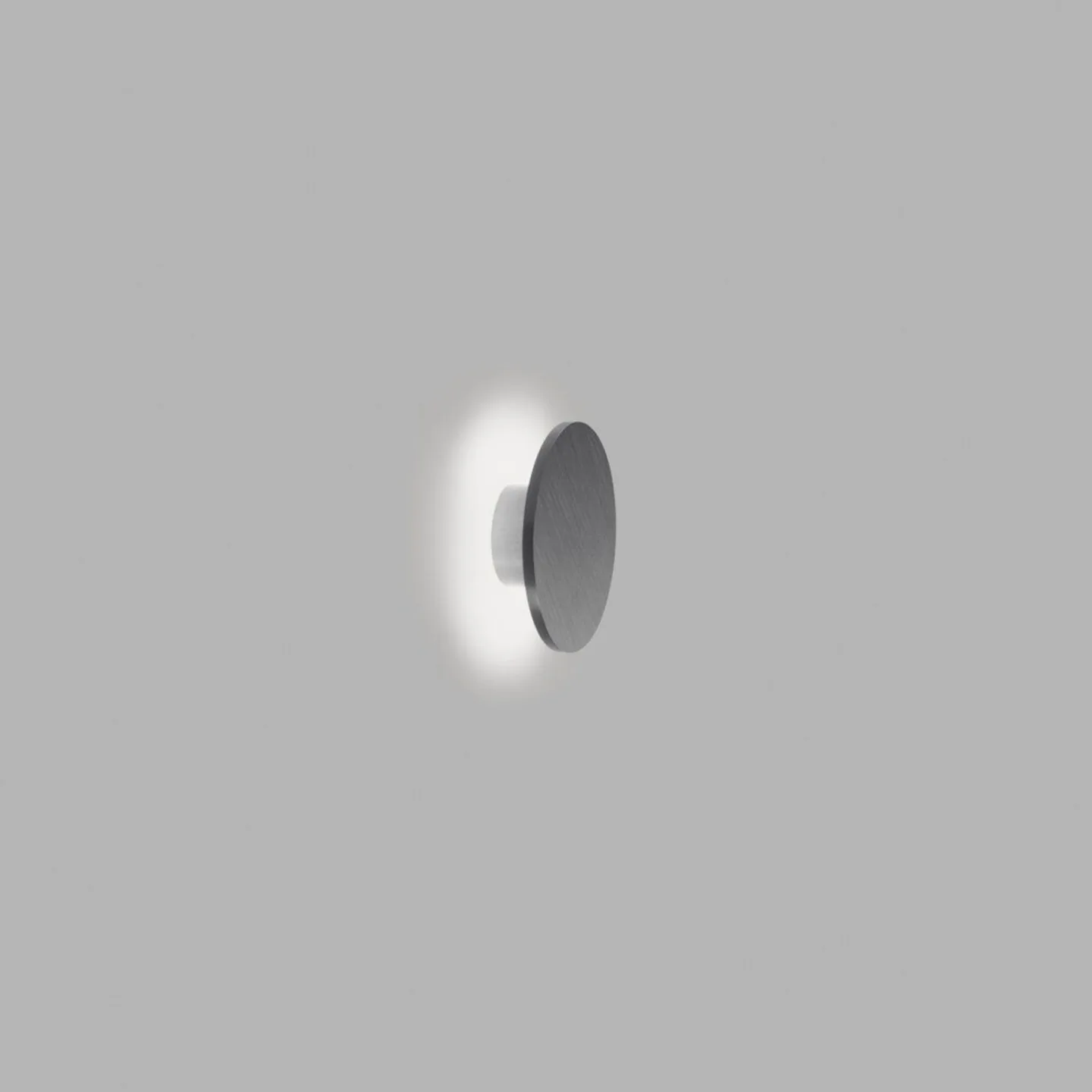 Soho W2 Wandlampe Ø20 cm, IP54, warmweiß, grau - LIGHT-POINT - Wohnzimmer - Aluminium