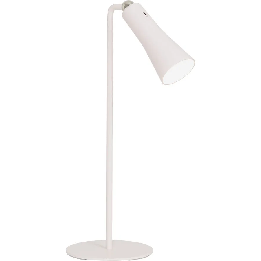 Tischlampe Banten Rosa Kunststoff/Metall 12 cm 14 cm - Farbe: Hellrosa - LED - Lichtfarbe: Helles Neutralweiss - Material: Metall/Kunststoff -
