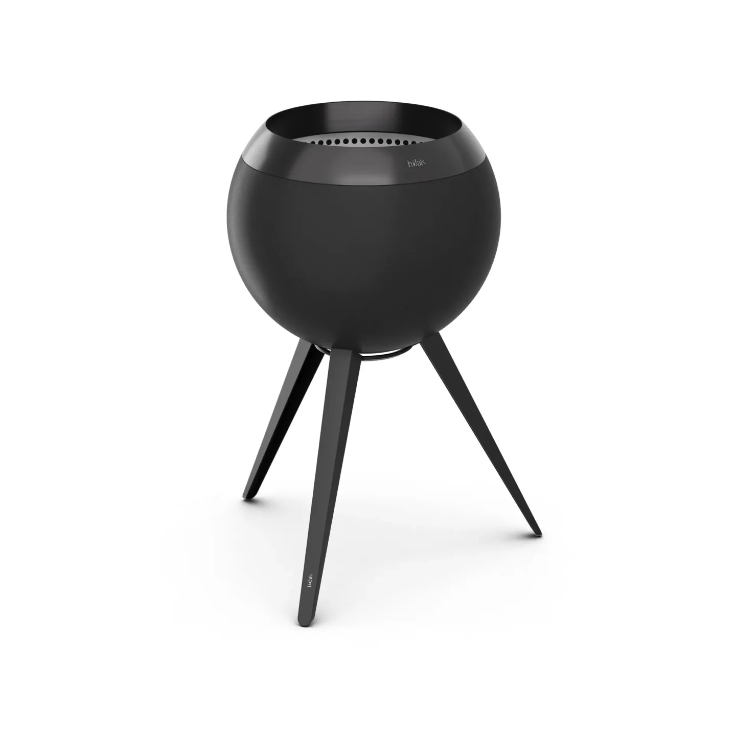 Höfats MOON 45 Feuerstelle All black, hohes Gestell