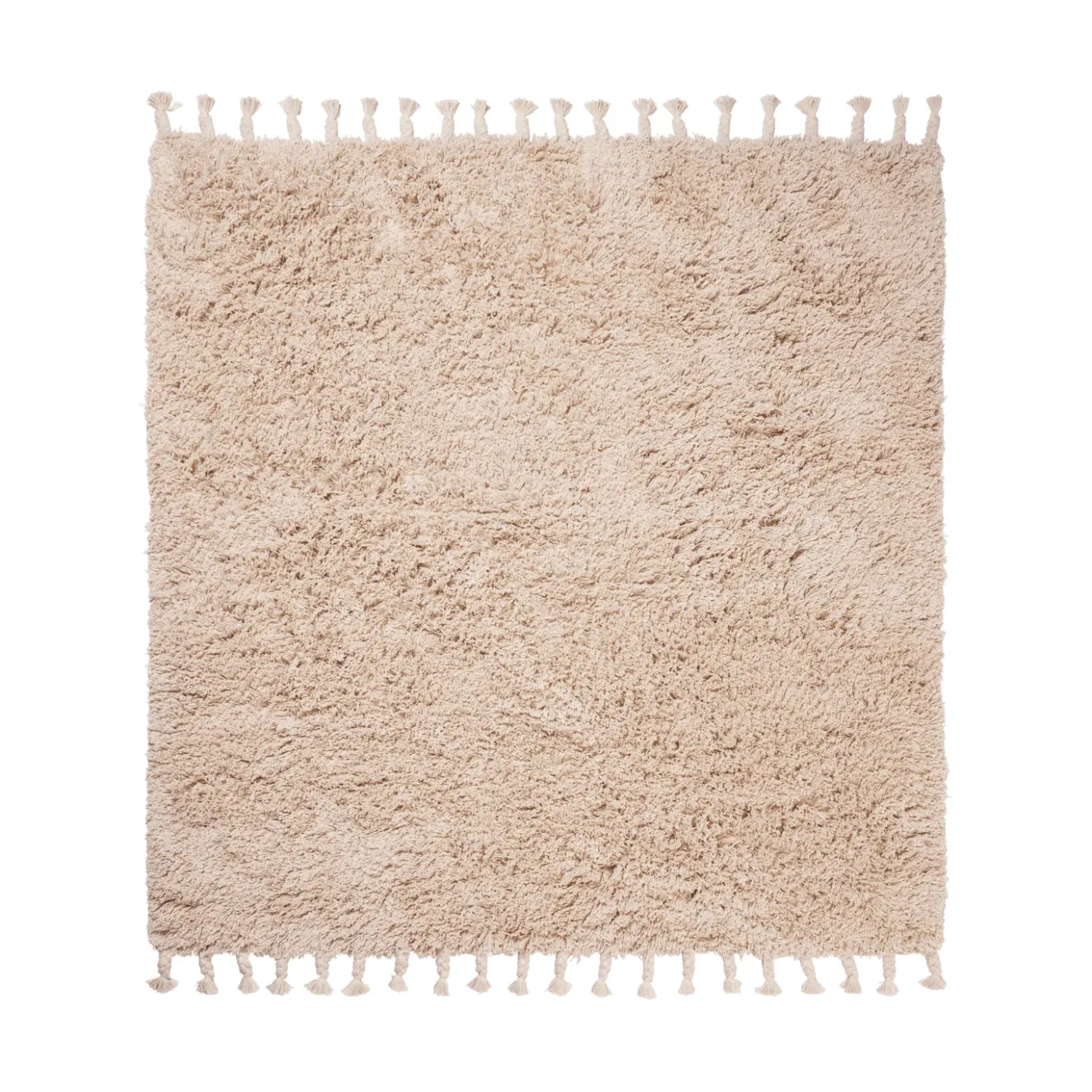 Ferm Living Amass long pile Teppich 140 x 140cm Off-white