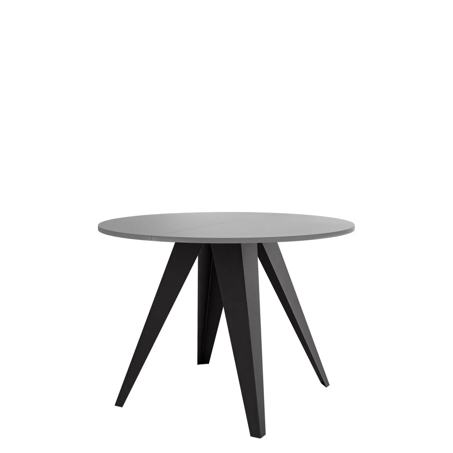 Hoban Matbord rund förlängningsbart 100-138 cm - Svart, grå
