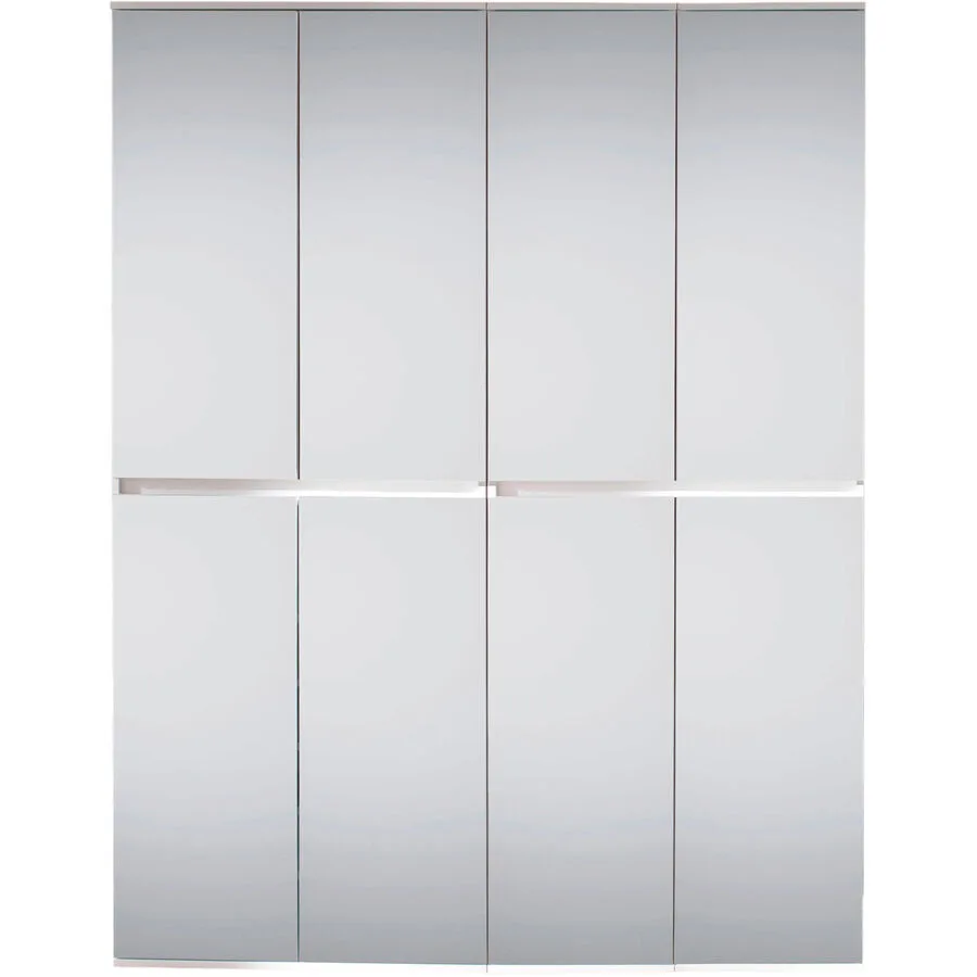 Garderobenschrank Mirror weiss Holzwerkstoff B 148 T 34 H 191 cm