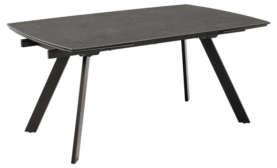 Blackburn Esstisch 97x160/240cm inkl. Zusatzplatten schwarz.