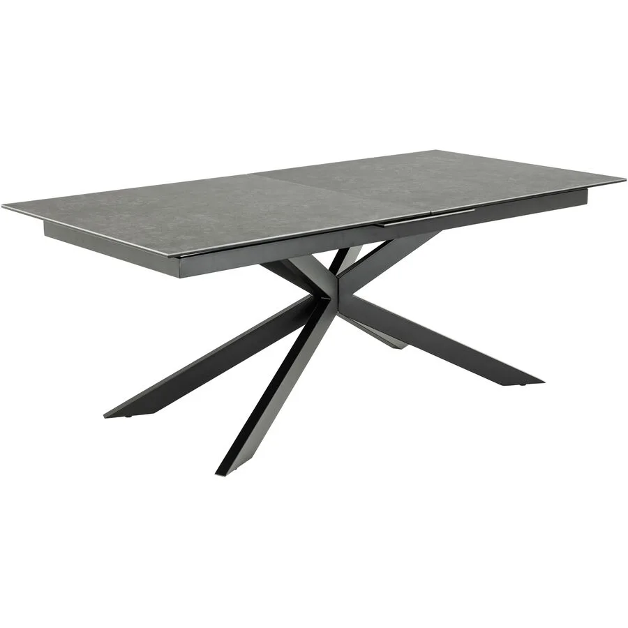 Esstisch Irwine schwarz Glaskeramik B 200 T 100 cm