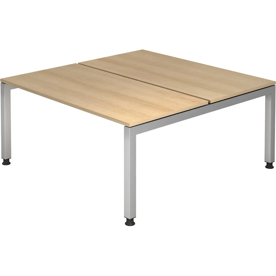 Schreibtisch Office eiche Holzwerkstoff B 160 cm T 162.5 cm