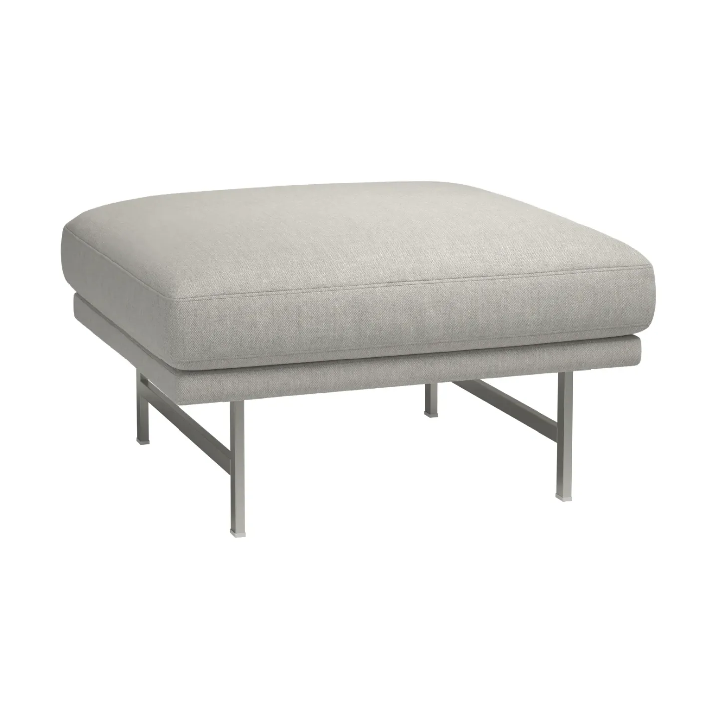 Fritz Hansen Lissoni PL110S pouf 67x75 cm Clay 012-rostfritt stål