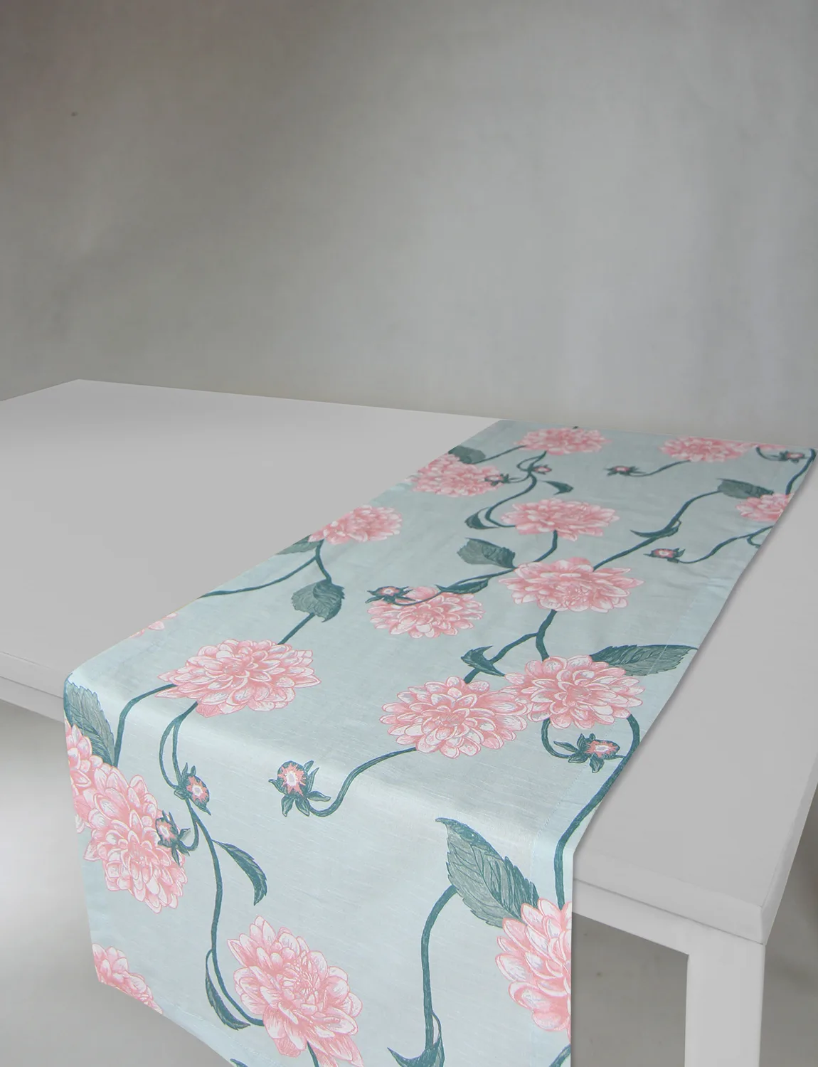 Løpere - Alyssa (grønn/rosa) (Størrelse: 40 x 140 cm)