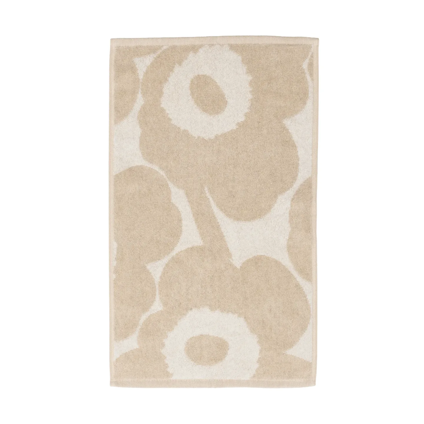 Marimekko Unikko Gästehandtuch 30x50 cm Off white-leinen