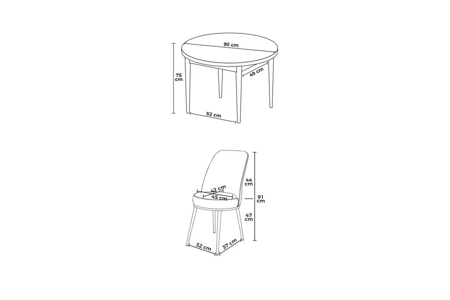 Tor Matgrupp 4-sits - Brun