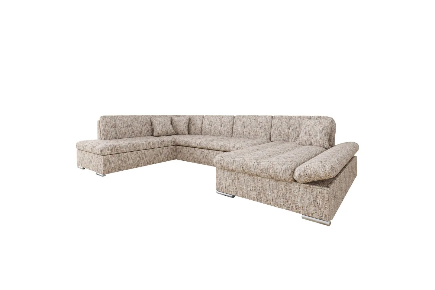 Zumar Soffa med Divan och Schäslong 4-sits - Flerfärgad/Beige