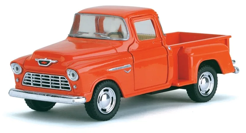 Chevy stepside pick-up 1955 (Färg: VIT)