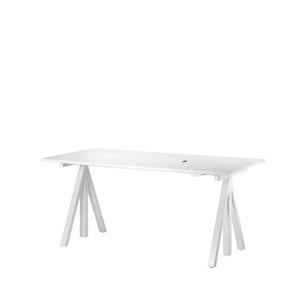 Works Works Untergestell für Schreibtisch Weiß, höhenverstellbar