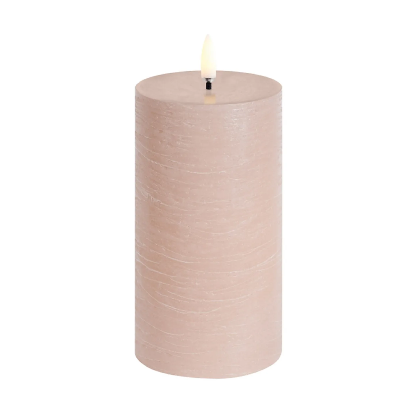 PILLAR LED-stearinlys, beige, højde 15 cm, voks - Uyuni Lighting - Stue - Andet - Med én lyskilde