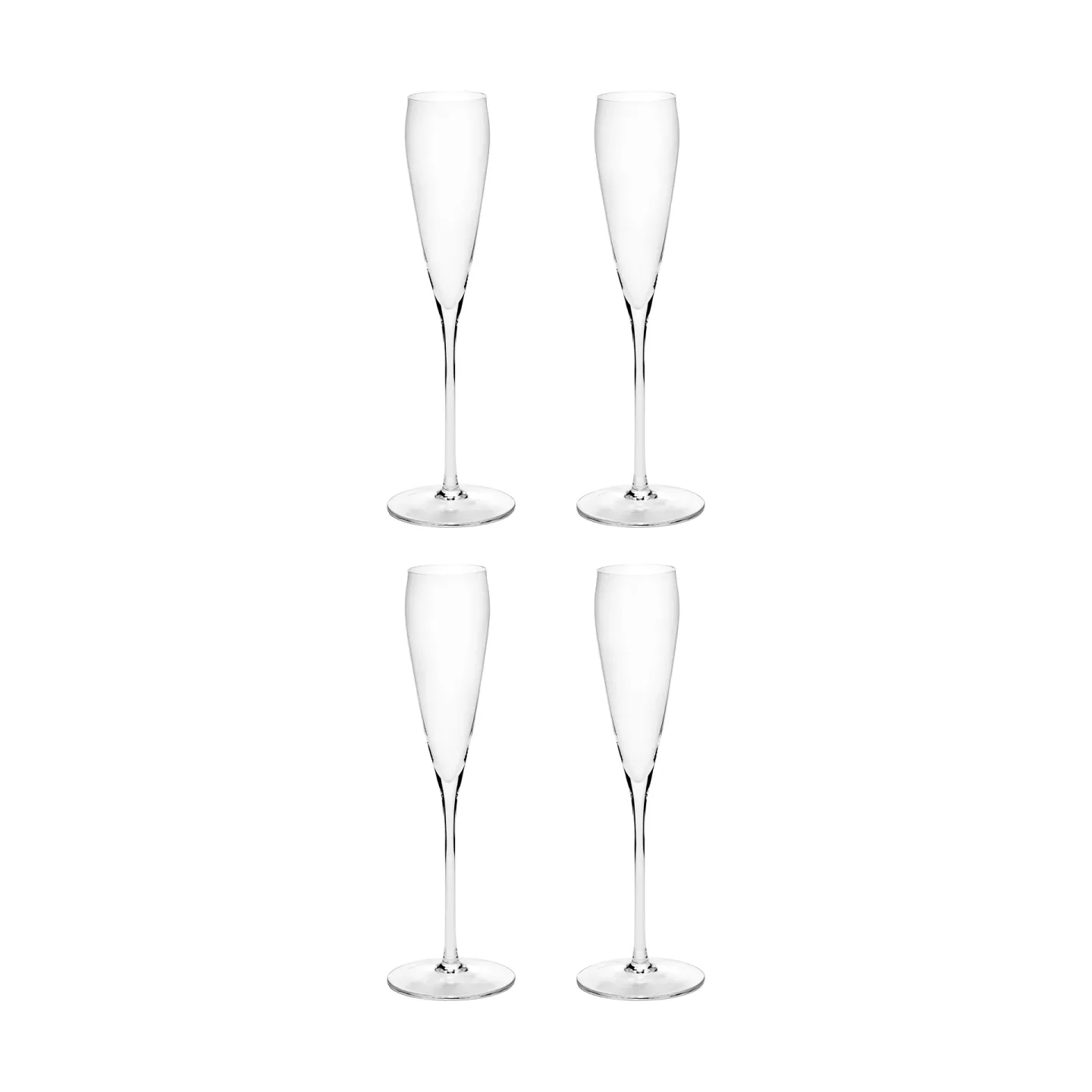 Serax Silhouette flute Champagnerglas 15 cl 4er pack Clear