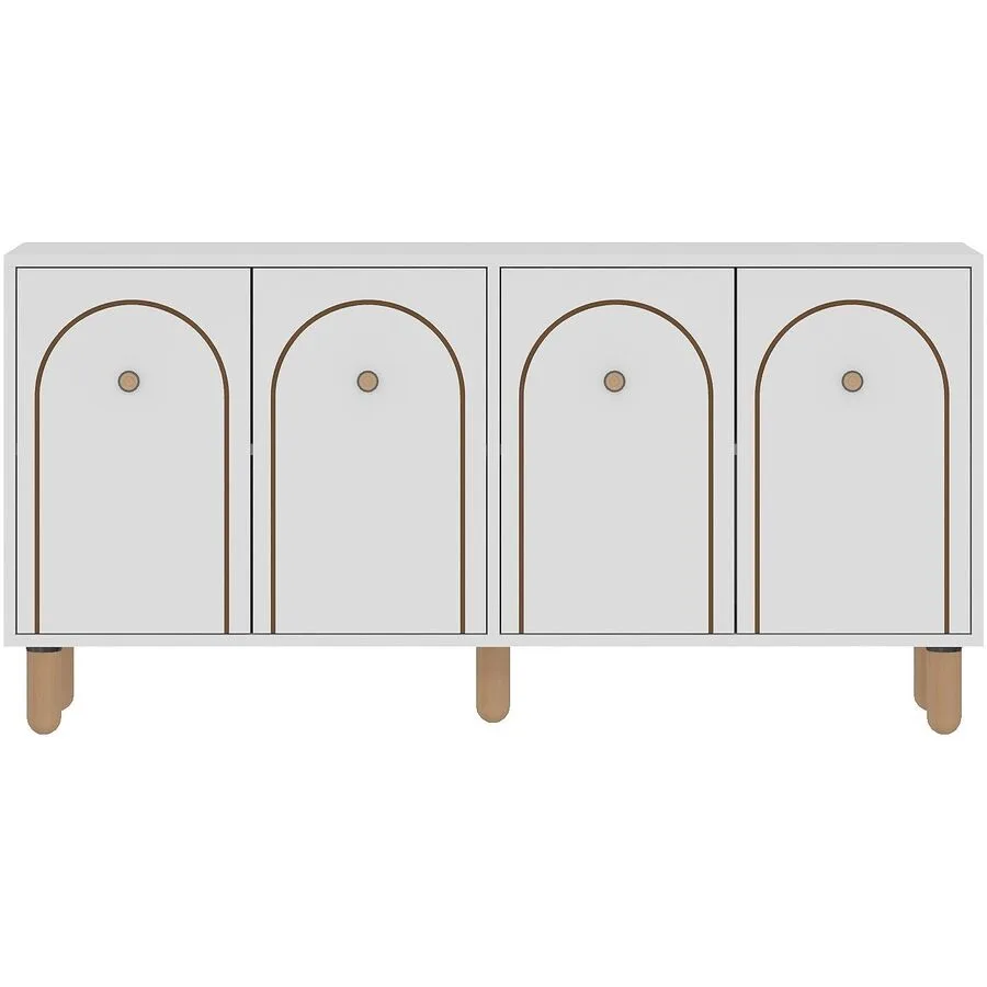 Sideboard Vint weiss Holzwerkstoff B 150 H 75 cm
