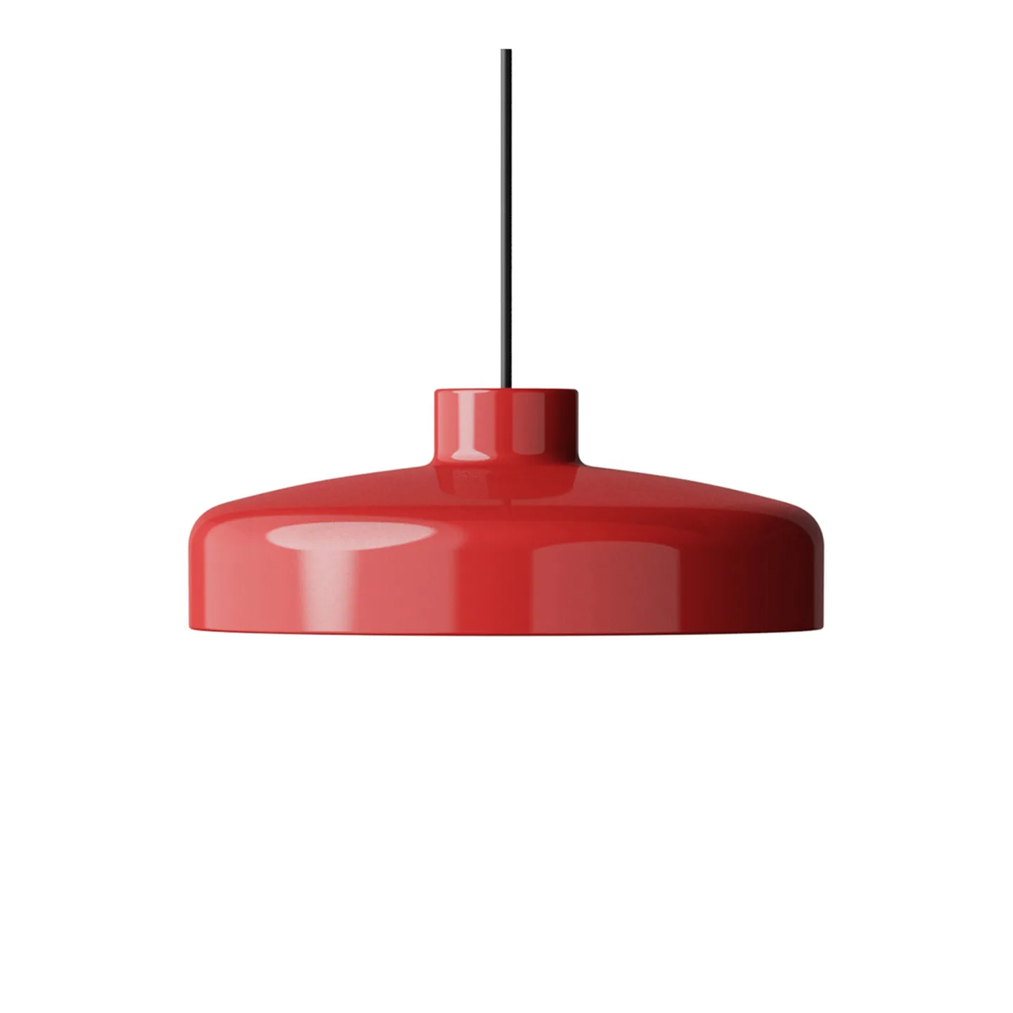 NINE - Lacquer - Pendant Medium Red - Pendellampor - Keiji Takeuchi - Röd - Metall/Plast
