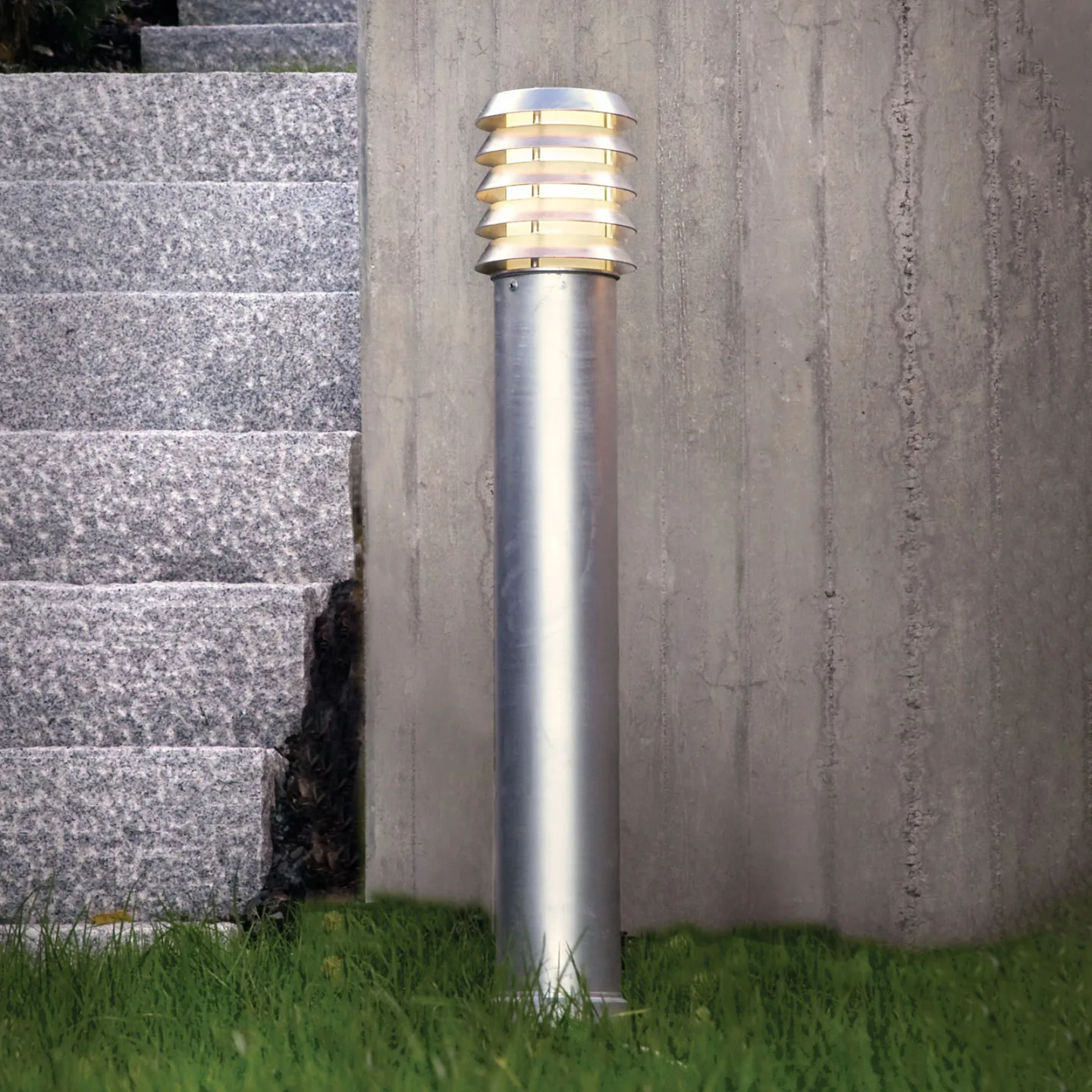 Alta LED pullert, 85 cm, stål, jordanker – Norlys - Metal
