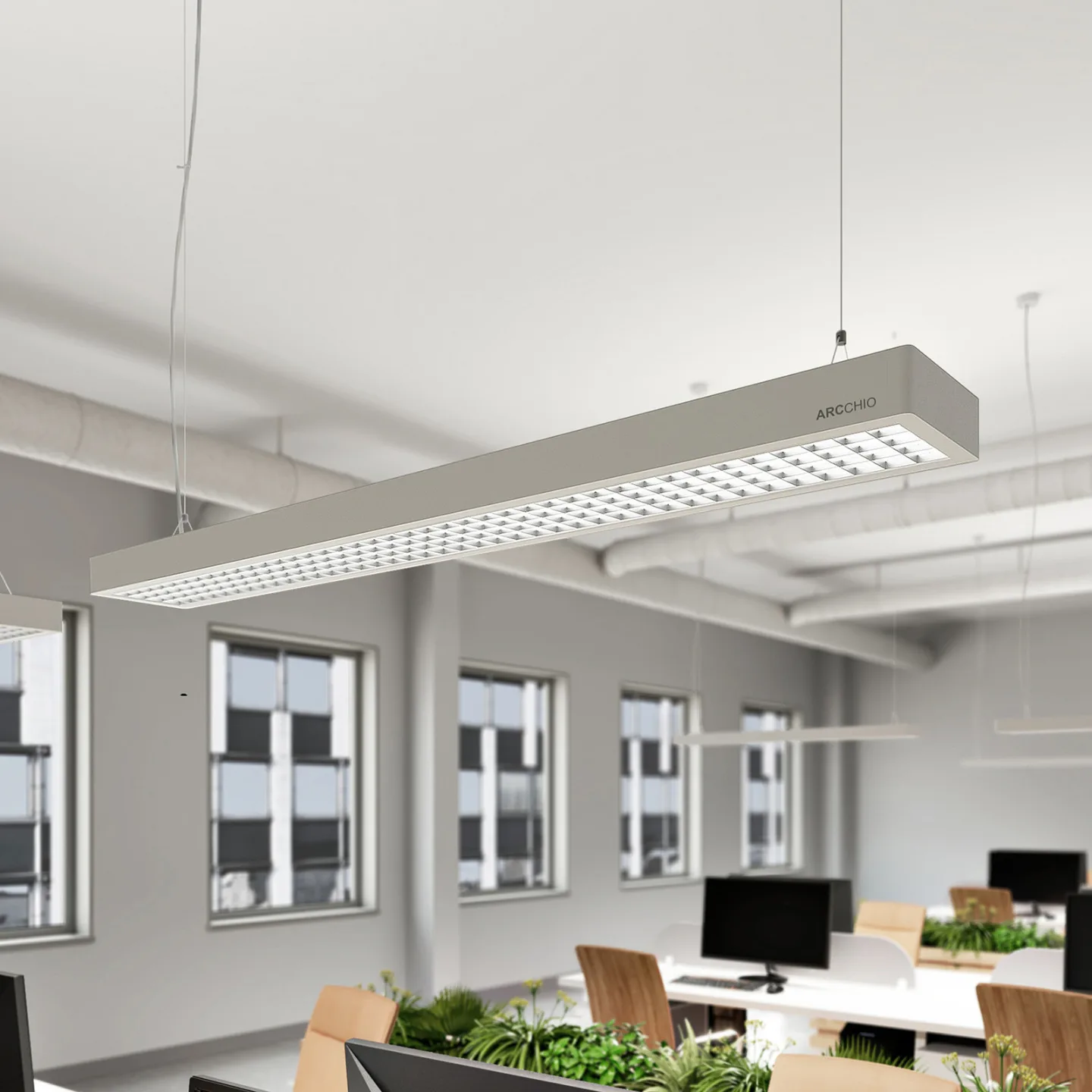 Susi Pendelleuchte Silver - Arcchio - Arbeitszimmer / Büro - Modern - Aluminium - Einflammig
