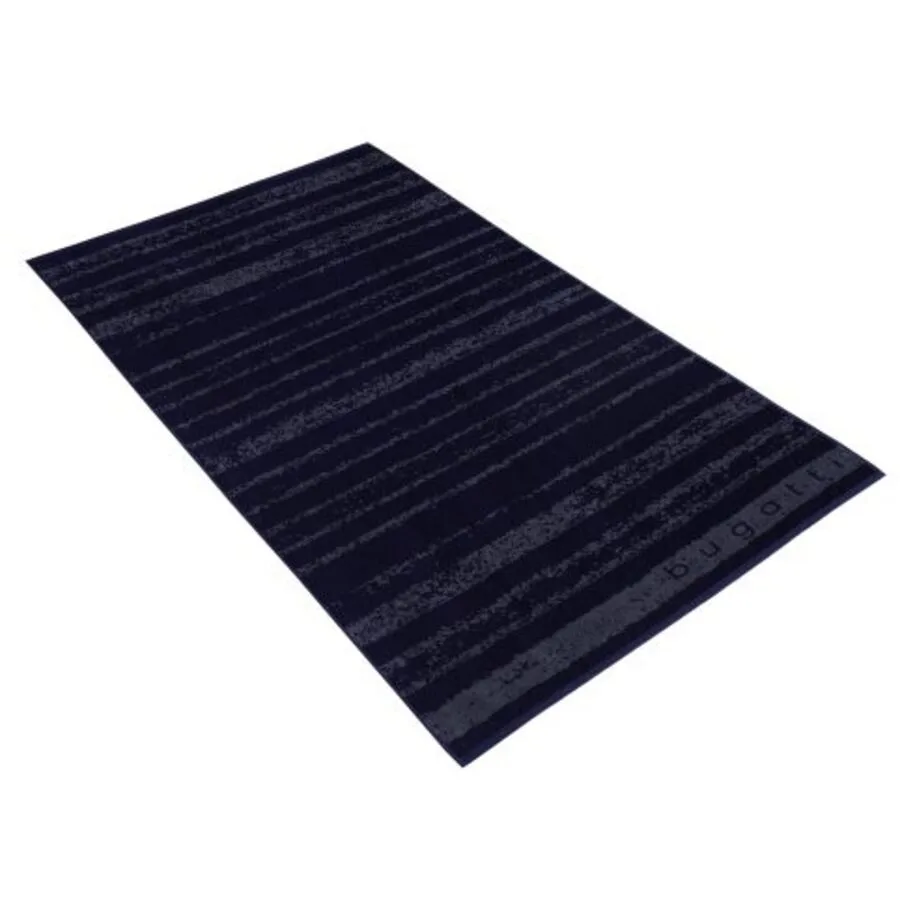 Bugatti Strandtuch Salerno Marine Blau 100% Baumwolle Velours