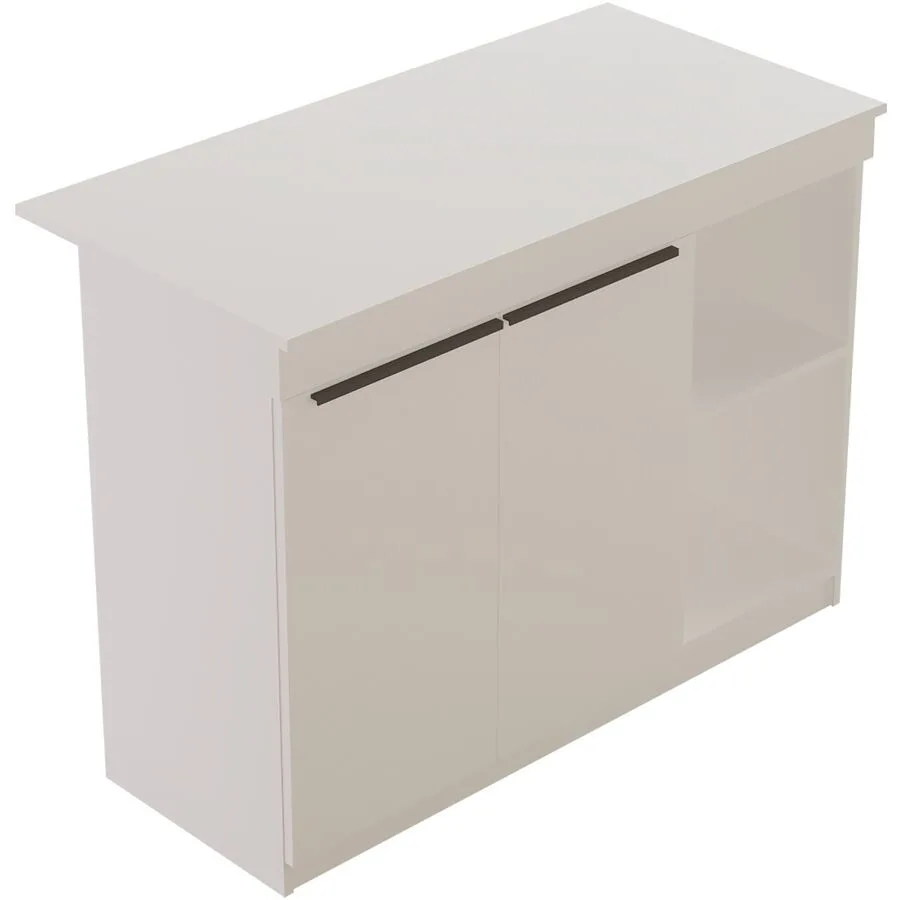 Kücheninsel Georis Weiss Holzwerkstoff B 120 T 60 cm