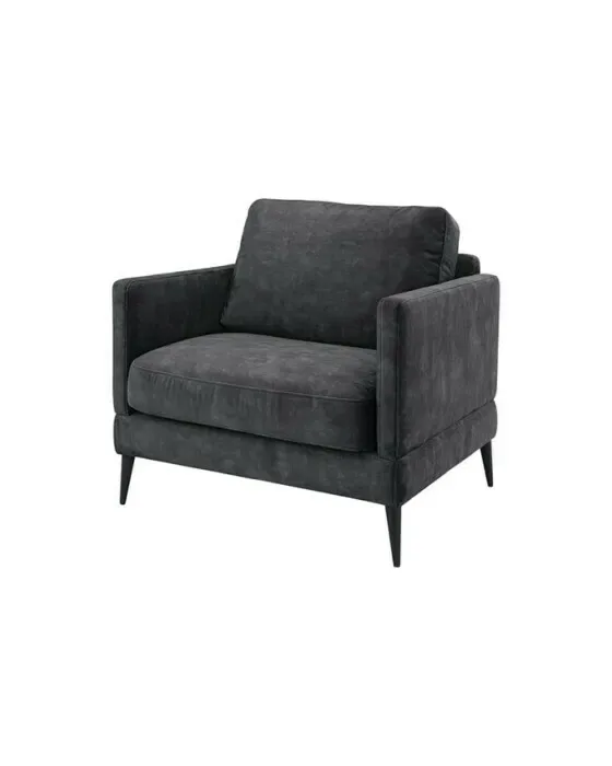 Andorra Armchair Velvet Dark Grey