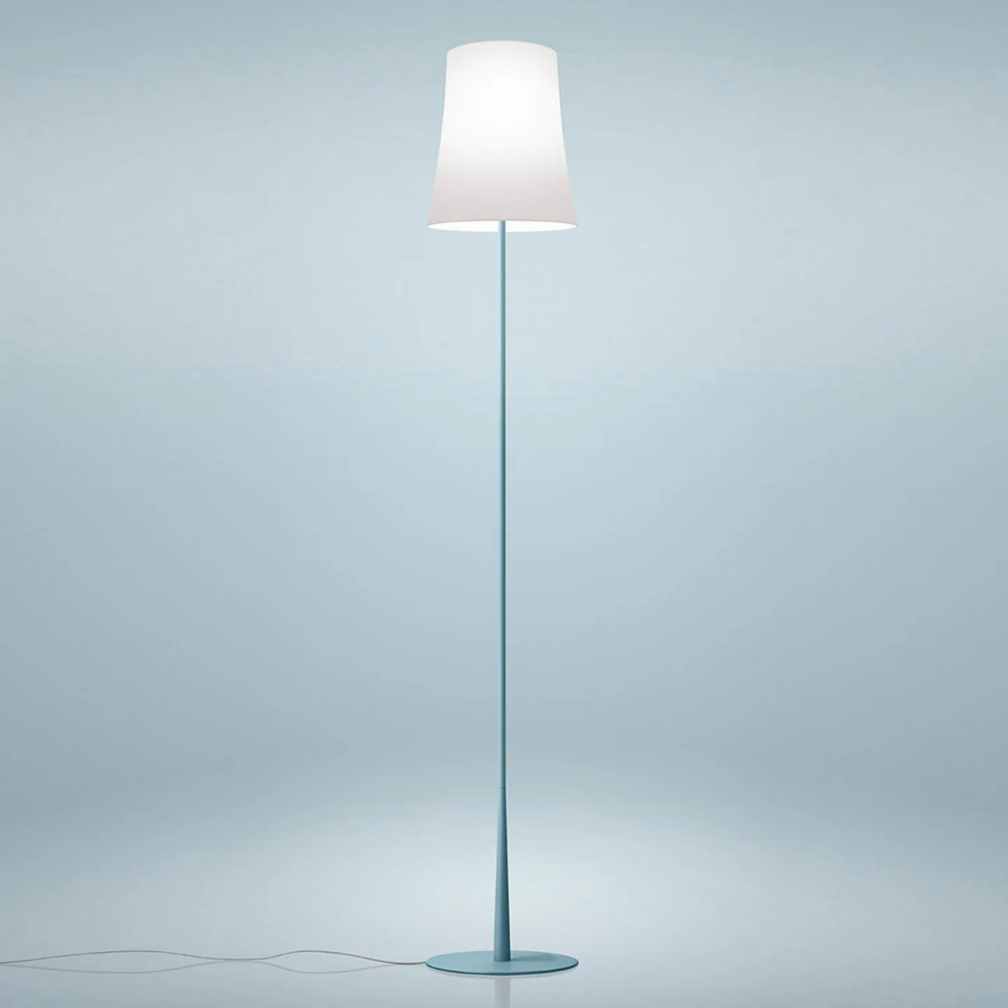 Birdie Easy Reading Gulvlampe Light Blue - Foscarini - Stue - Design - Metal - Med skærm