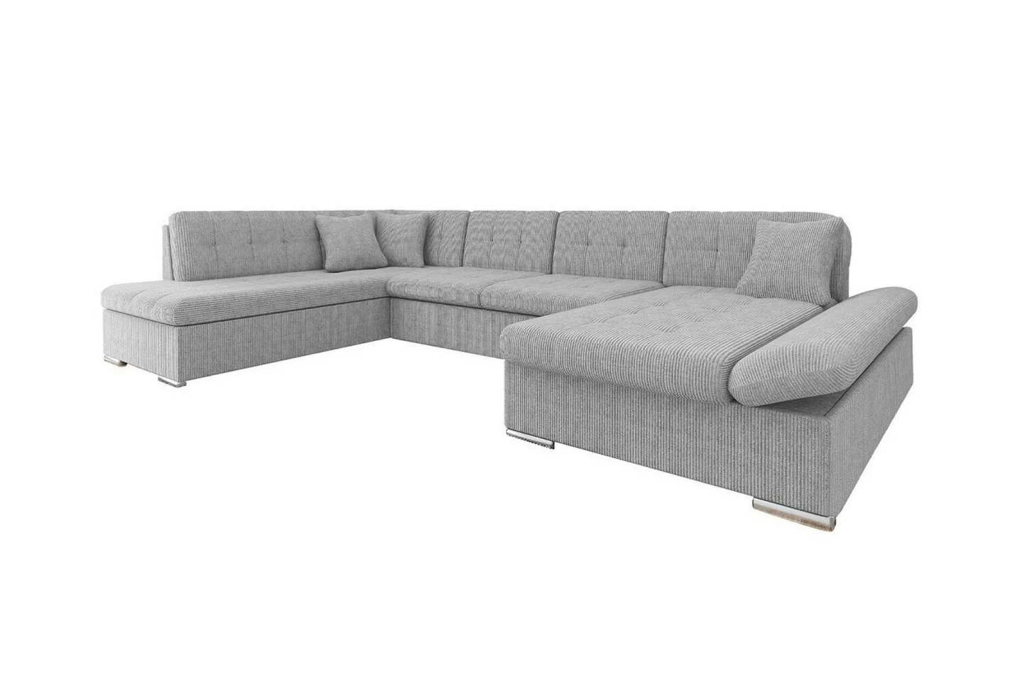 Zumar 4-sits Hörnbäddsoffa Ljusgrå -