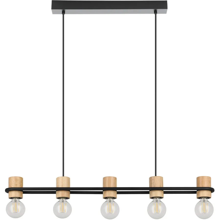 Eglo Pendellampe Chieveley Schwarz Stahl 8.5 cm 110 cm