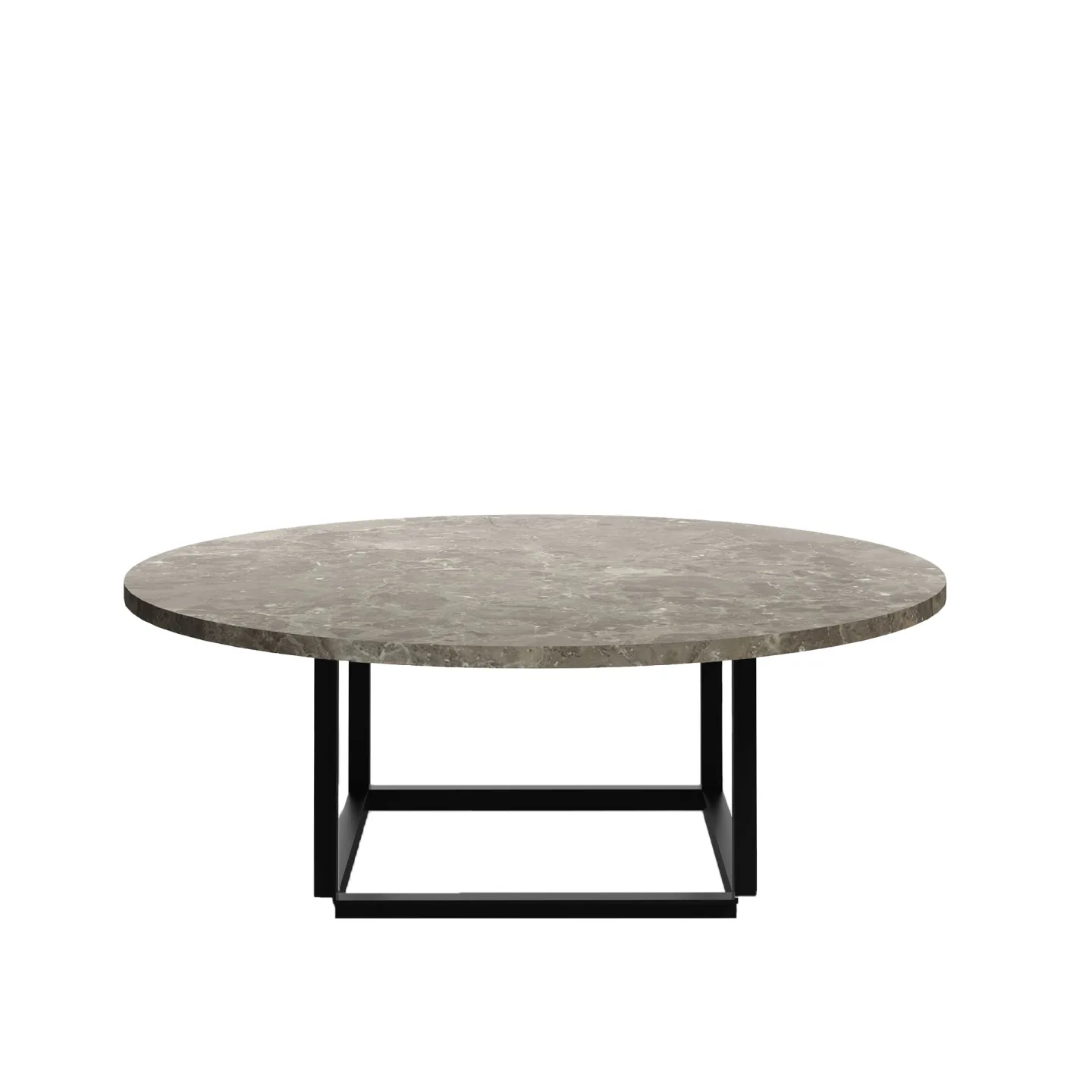 New Works - Florence Coffee Table Top Ø90 / Gris du Marais - Soffbord - New Works Studio - Grå - Metall/Sten