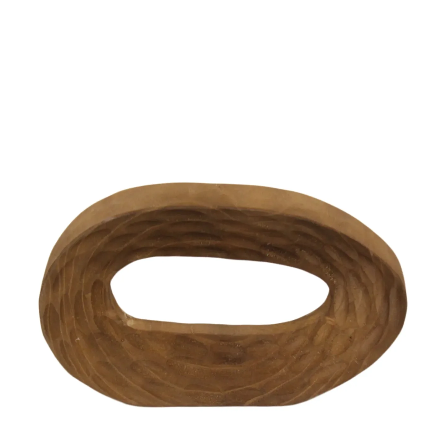 Decofinder Objekt Oval Flach, Braun | Schubiger Möbel