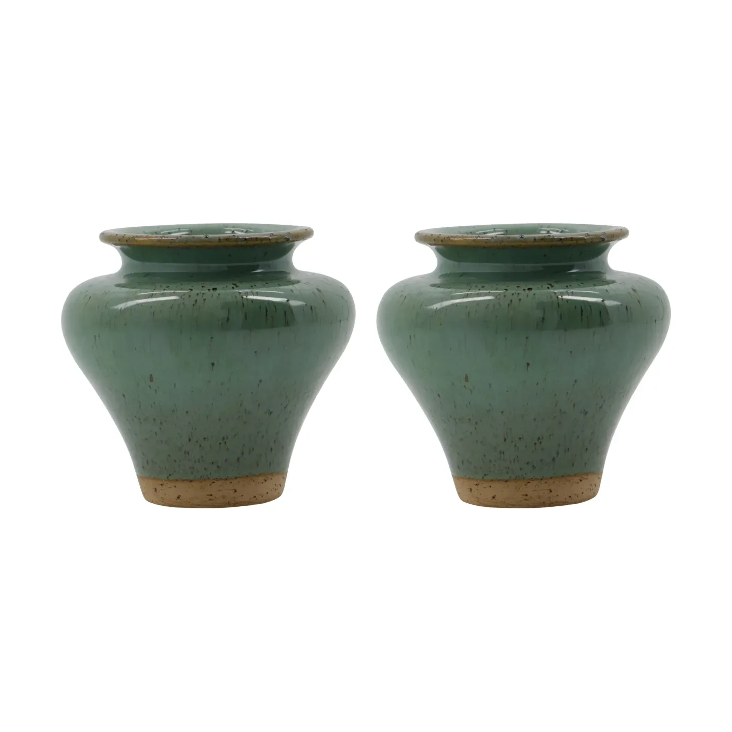 House Doctor Kolo Vase Grün, 8,5 cm, 2er Pack
