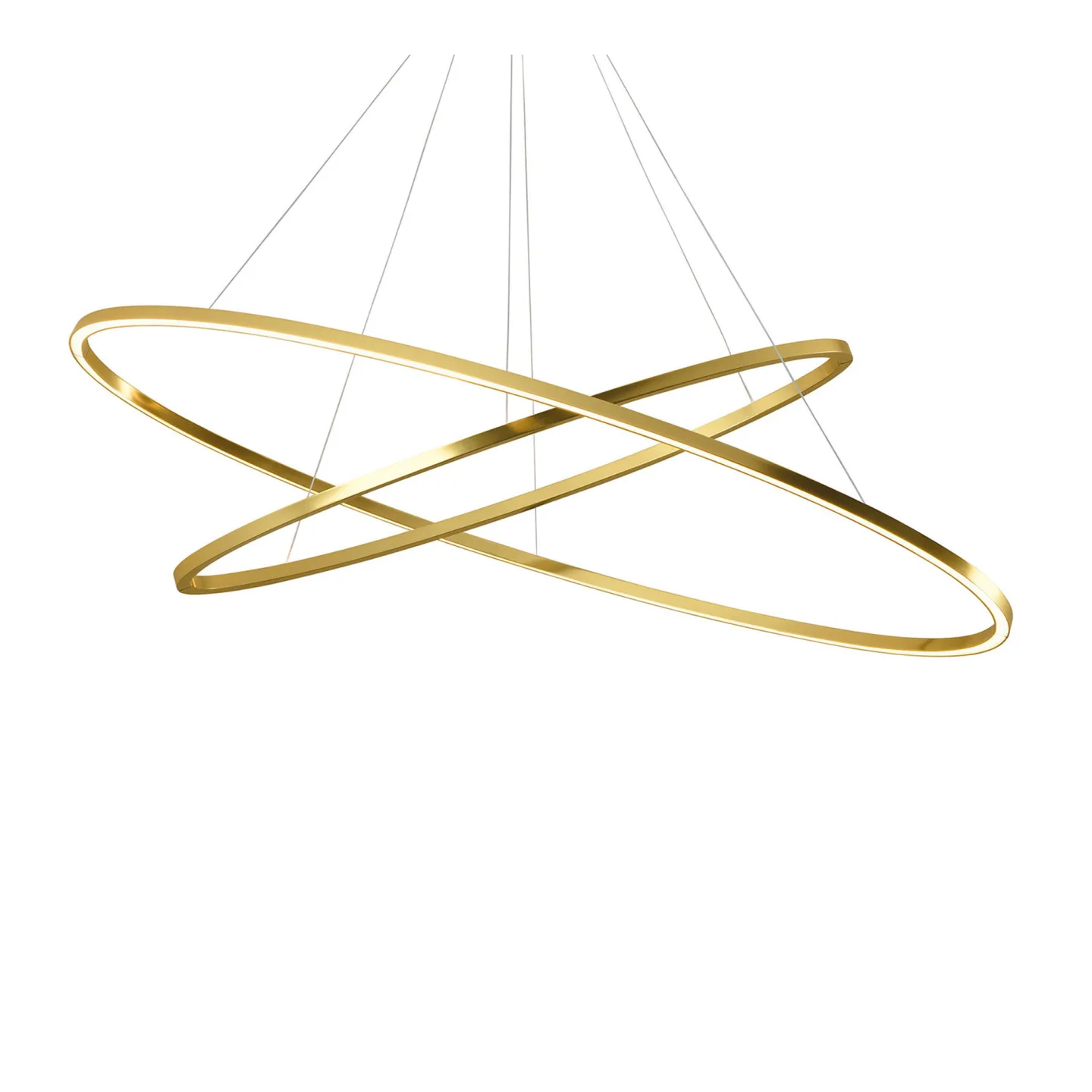 Nemo Lighting - Ellisse Double Mega, LED 3000K, White - Pendellampor - Federico Palazzari - Vit
