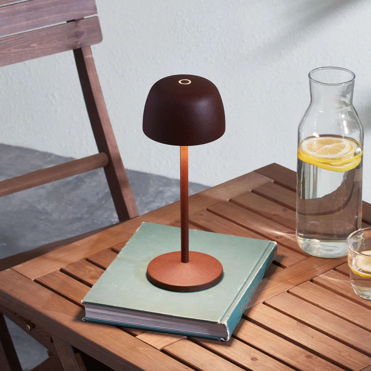 Arietty Portable Bordslampa Brown/Rust - Lindby - Vardagsrum - Modern - Aluminium - Med lampskärm