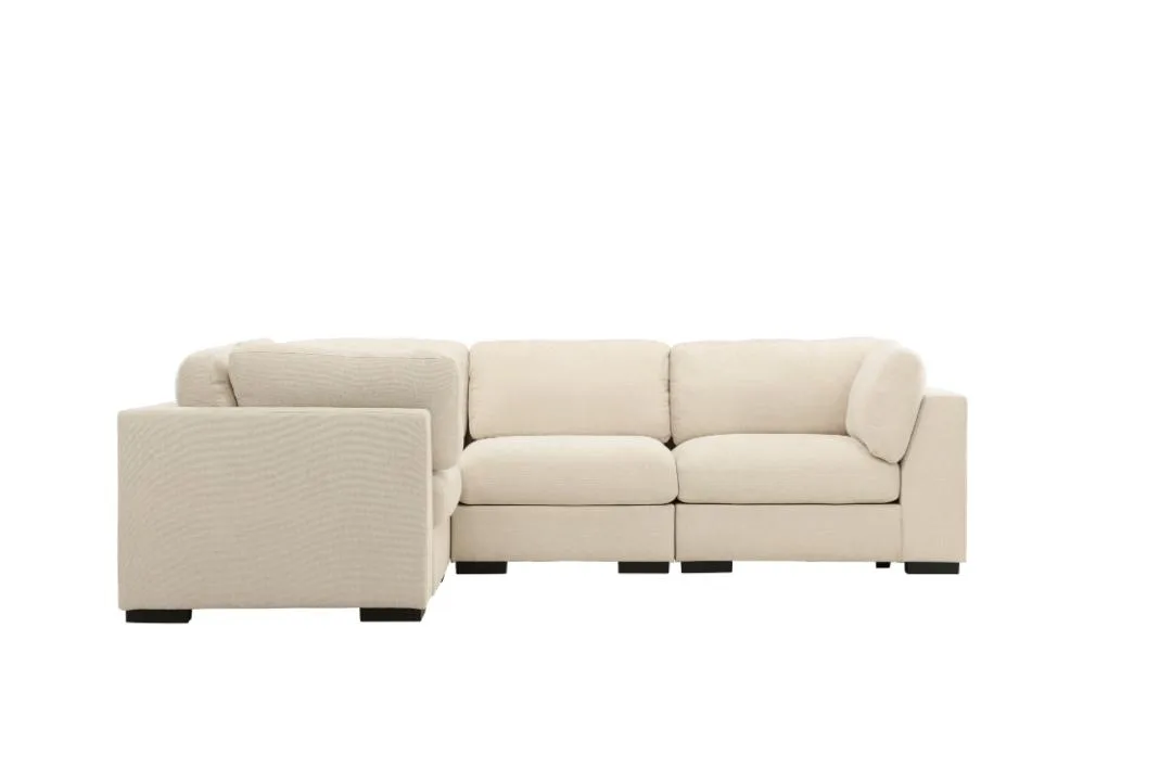 Salerno Ecksofa beige.