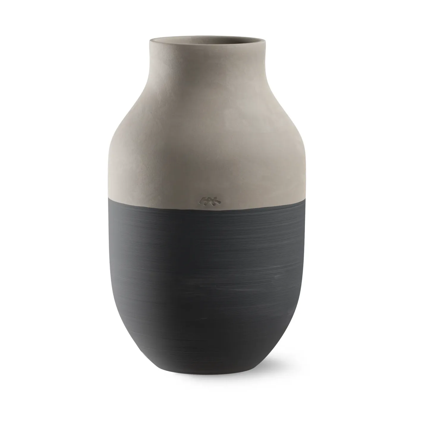 Kähler Omaggio Circulare Vase H31 cm Anthrazitgrau