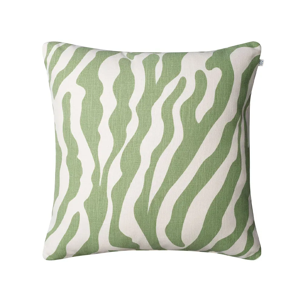 Chhatwal & Jonsson Zebra Outdoor Kissen 50 x 50 cm Sage/off white, 50 cm