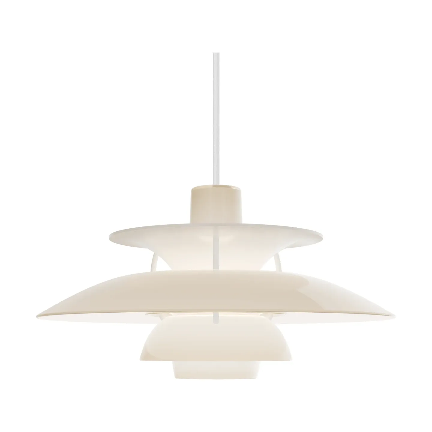 Louis Poulsen PH 5 Pendelleuchte Ø320, Opal beige