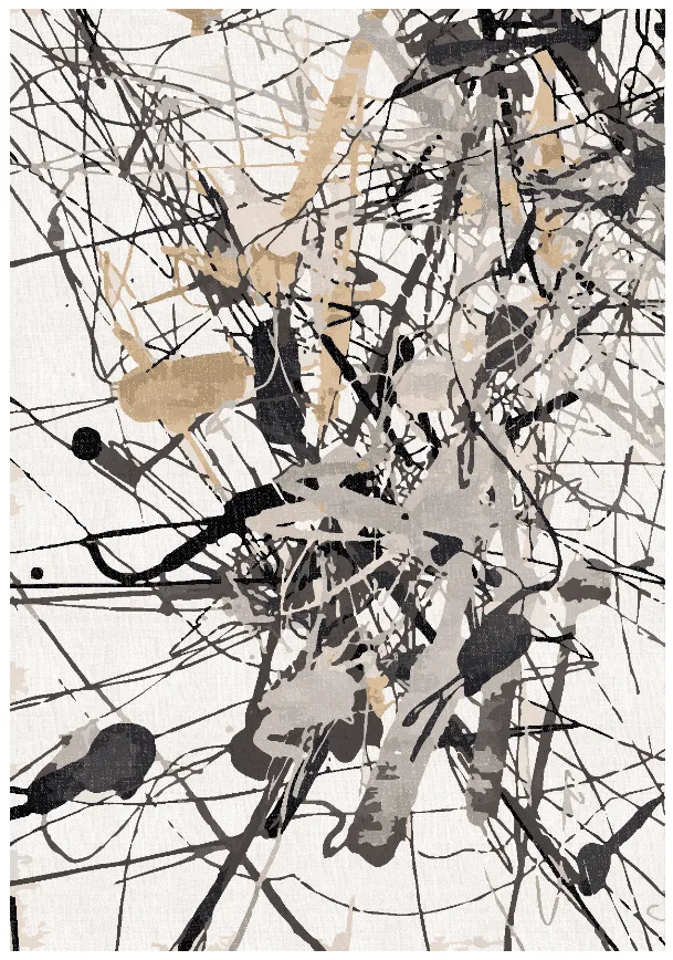 Wilton-teppe - Lawrance (grå/hvit) (Størrelse: 160 x 230 cm)