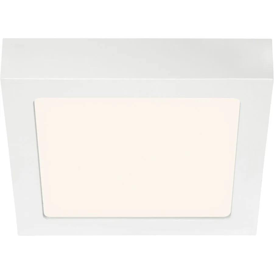 Deckenlampe Cissione Weiss Kunststoff/Metall 17 cm 3 cm - LED - Lichtfarbe: Warmweiss - Material: Metall/Kunststoff - Deckenlampe- LED
