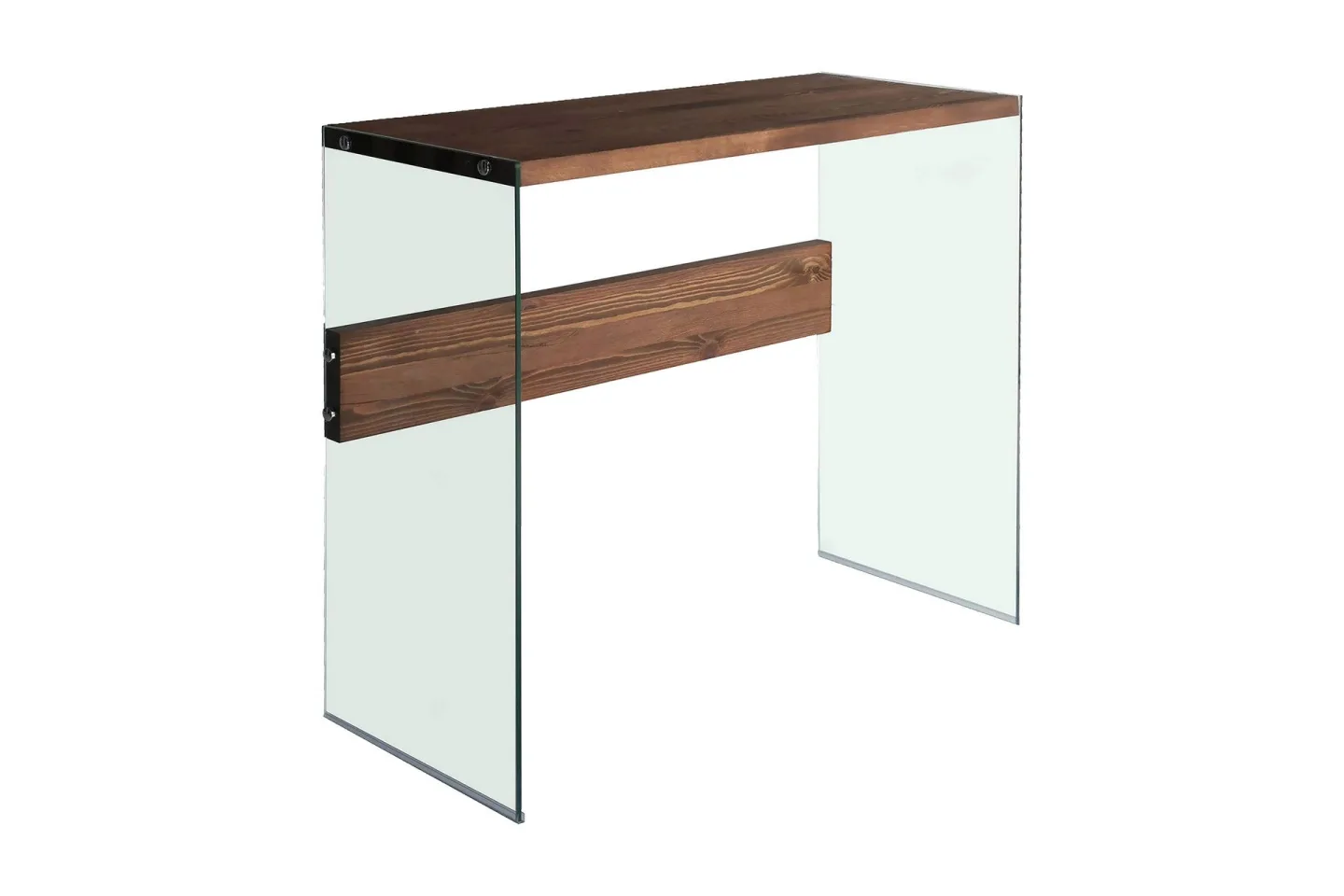 Thorold Sidobord 91 cm - Mörkbrun/Härdat Glas
