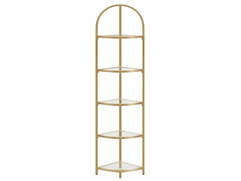 Eckregal SONGMICS CRYSTAL 29.5x29.5x163.2cm gold