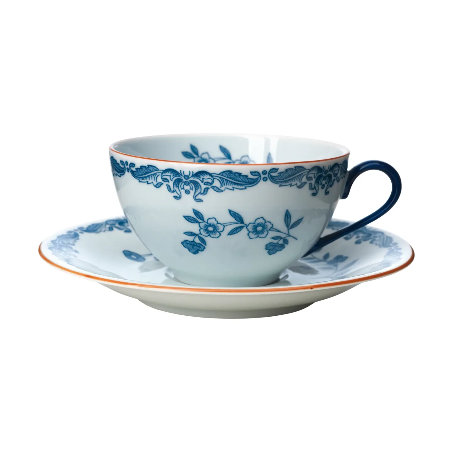 Rörstrand Ostindia Tasse mit Untertasse 27 cl Geschenkverpackung Blau-Weiß