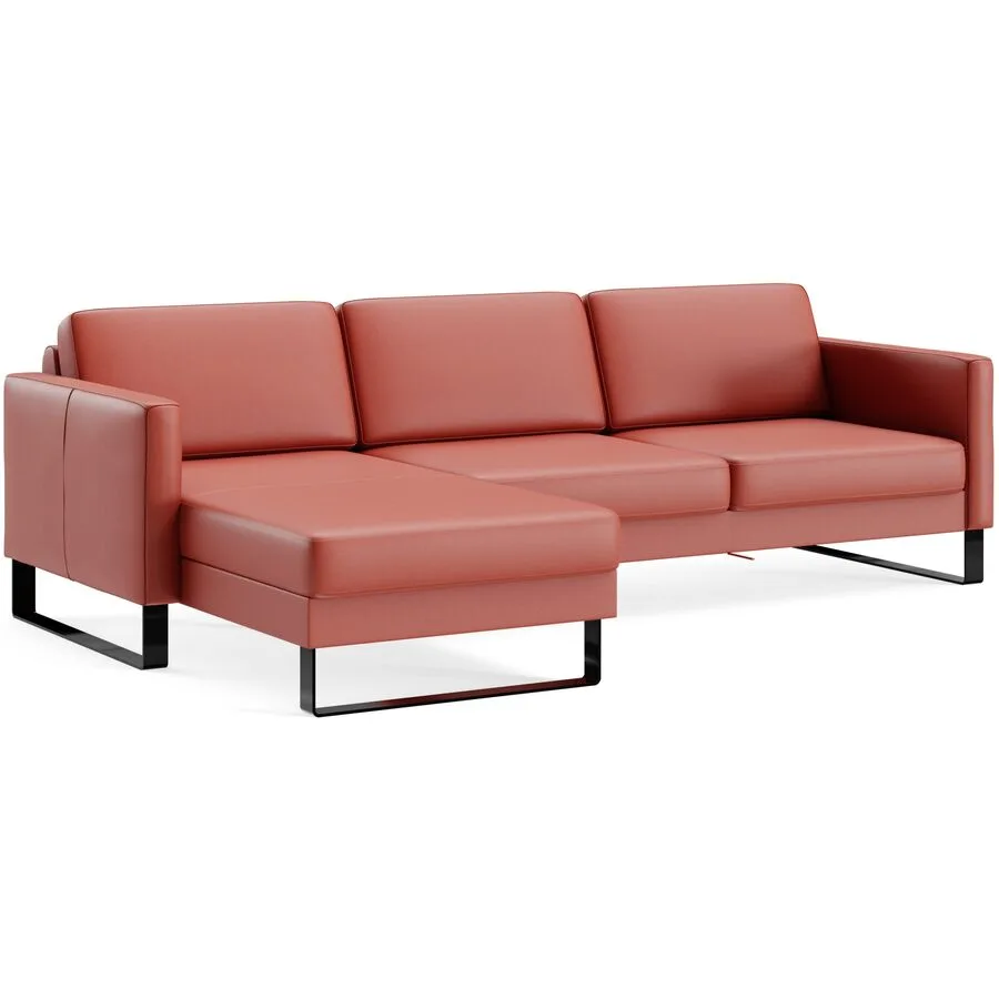 Ecksofa Devin Leder terrakotta B 247 T 157 cm - Möbel Konfigurator: Traummöbel individuell zusammenstellen