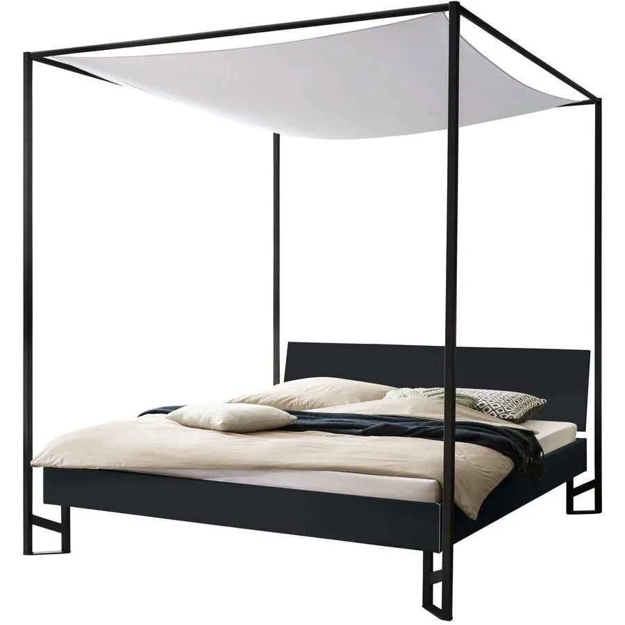Hasena Himmelbett Mures anthrazit MDF 180 x 200 cm
