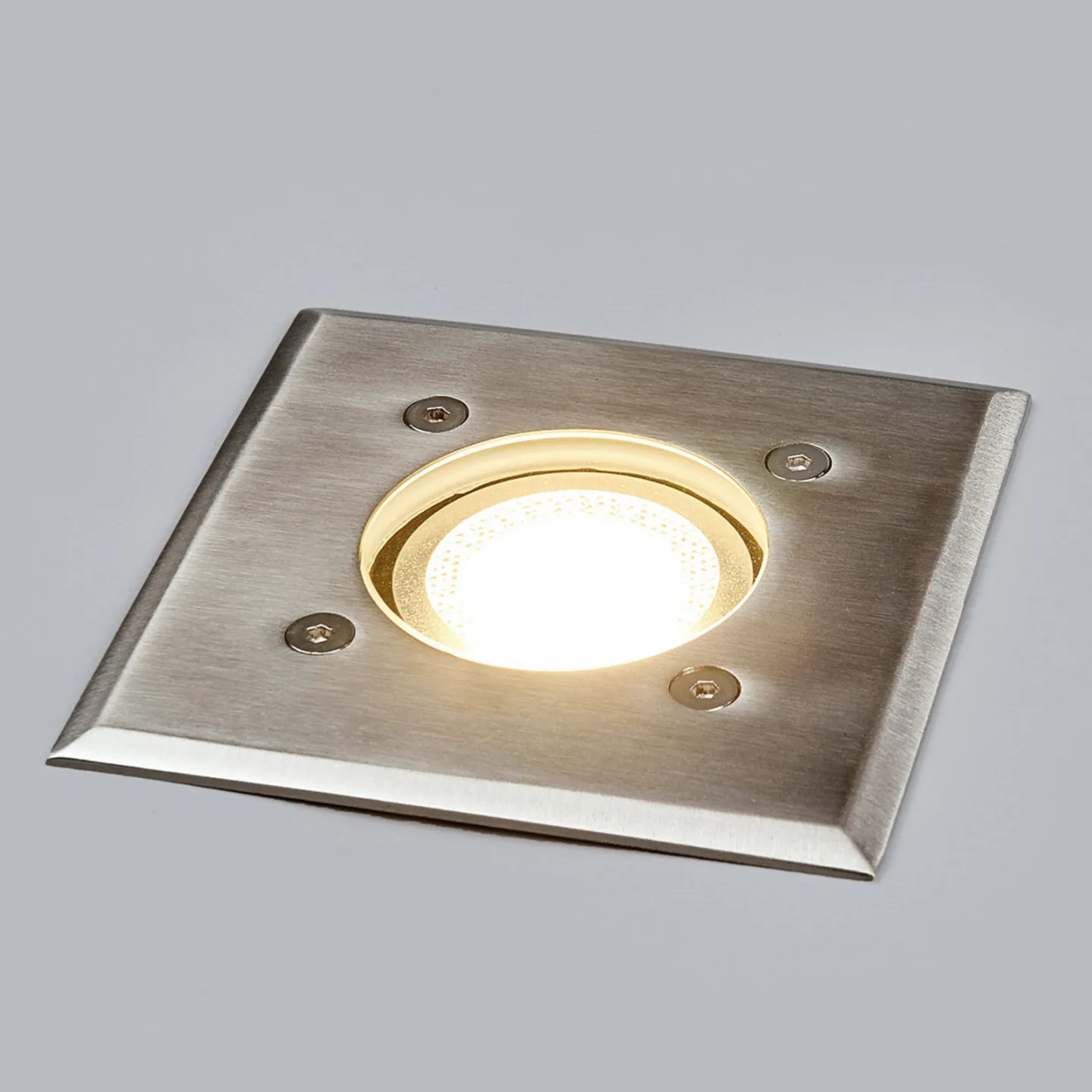 Insa Square Erd Spot IP67 Stainless Steel - Lindby - Terrasse - Modern - Edelstahl - Eckig