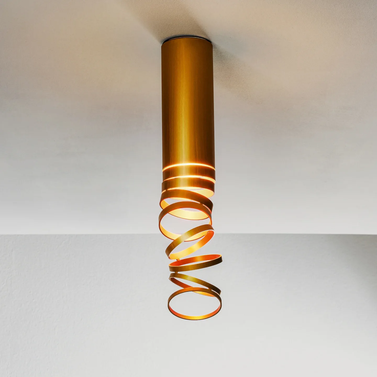 Decomposé Light C Deckenleuchte Gold - Artemide - Wohnzimmer - Design - Metall - Rund